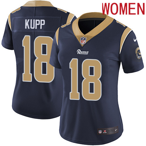 2019 Women Los Angeles Rams #18 Kupp dark blue Nike Vapor Untouchable Limited NFL Jersey